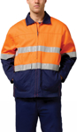 Picture of Hardyakka Core Hi Vis 2 Tone Cotton Drill Taped Jacket (Y06545)