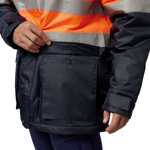 Picture of Hardyakka Core Hi Vis 2 Tone Taped Quilted Waterproof Jacket (Y06685)
