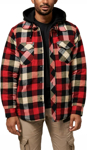 Picture of Hardyakka Quilted Flannel Hooded Shacket (Y06690)