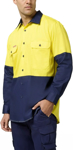 Picture of Hardyakka Core Hi Vis 2 Tone Vented Long Sleeve Shirt (Y07558)