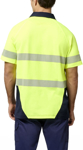 Picture of Hardyakka Core Hi Vis 2 Tone Taped Vented Short Sleeve Polo (Y11383)