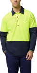 Picture of Hardyakka Core Hi Vis 2 Tone Vented Long Sleeve Polo (Y11389)