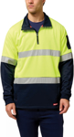 Picture of Hardyakka Hi Vis 2 Tone 1/4 Zip Brushed Taped Fleece Jumper (Y19270)