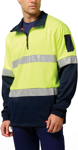 Picture of Hardyakka Hi Vis 2 Tone 1/4 Zip Brushed Taped Fleece Jumper (Y19270)