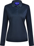 Picture of Winning Spirit Womens Lucky Bamboo Long Sleeve Polo (PS90)