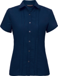 Picture of City Collection City Stretch Spot Cap Sleeve Shirt (2173SS)