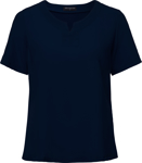 Picture of City Collection The Knit Woven Short Sleeve Blouse (2299)