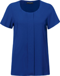 Picture of City Collection Grace X Over Side Short Sleeve Blouse (2287)