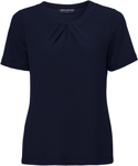 Picture of City Collection The Keyhole Knit Short Sleeve Blouse (2295)