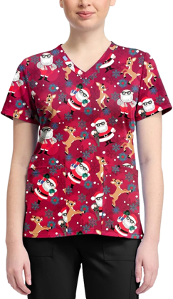 Picture of Cherokee Future Is Bright Print Top (TF796-RUFB)
