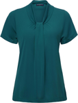 Picture of City Collection Pippa Knit Short Sleeve Blouse (2222)