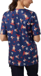 Picture of NNT Uniforms-CATRFP-PRT-Reindeer Scrub V Neck Top