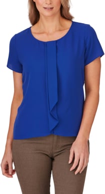 Picture of City Collection Cascade Short Sleeve Blouse (2285)