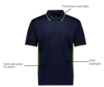 Picture of Syzmik Mens Spark Short Sleeve Polo (ZH165)