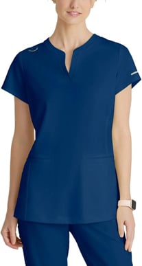Picture of Skechers Womens Coast 2 Pocket Banded Collar V Placket Top (SKT259)