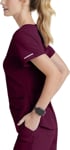 Picture of Skechers Womens Breeze 3 Pocket Curved V Neck Top (SK101)