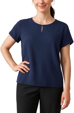 Picture of Biz Corporates Womens Evelyn Short Sleeve Blouse (RU569LS)