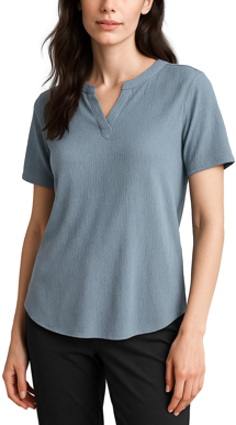 Picture of Biz Corporates Womens Ruche Short Sleeve Blouse (RU568LS)