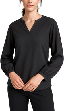 Picture of Biz Corporates Womens Ruche Long Sleeve Blouse (RU568LL)
