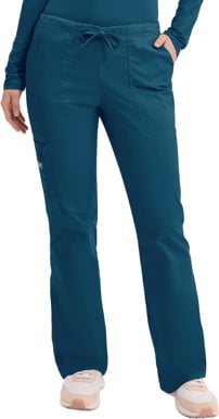 Picture of Cherokee Womens Flare Leg Drawstring Scrub Pant - Petite (CH-4044P)