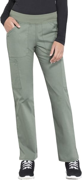 Picture of Cherokee Womens Rib Knit Waist Cargo Scrub Pant - Tall (CH-WW170T)