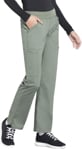 Picture of Cherokee Womens Rib Knit Waist Cargo Scrub Pant - Tall (CH-WW170T)