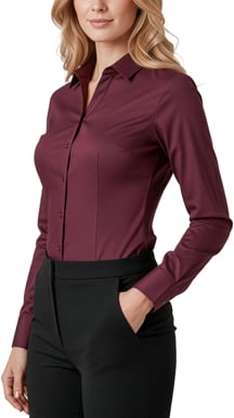 Picture of Biz Corporates Womens Hudson Long Sleeve Shirt (40310)