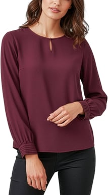 Picture of Biz Corporates Womens Evelyn Long Sleeve Blouse (RU569LL)