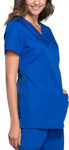 Picture of Cherokee Womens Knit V Neck Solid Scrub Top (CH-WW645)