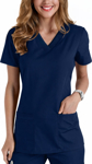 Picture of Cherokee Womens Knit V Neck Solid Scrub Top (CH-WW645)