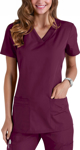 Picture of Cherokee Womens Knit V Neck Solid Scrub Top (CH-WW645)