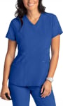Picture of Cherokee Womens 3 Pocket Knit Panel V Neck Scrub Top (CH-CK623A)