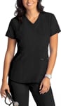 Picture of Cherokee Womens 3 Pocket Knit Panel V Neck Scrub Top (CH-CK623A)