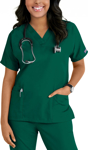 Picture of Cherokee Womens 3-Pocket Dolman V-Neck Scrub Top (CH-4700)