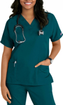 Picture of Cherokee Womens 3-Pocket Dolman V-Neck Scrub Top (CH-4700)