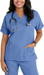 Picture of Cherokee Womens 3-Pocket Dolman V-Neck Scrub Top (CH-4700)