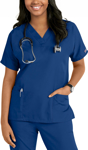 Picture of Cherokee Womens 3-Pocket Dolman V-Neck Scrub Top (CH-4700)