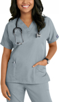 Picture of Cherokee Womens 3-Pocket Dolman V-Neck Scrub Top (CH-4700)