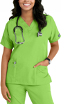 Picture of Cherokee Womens 3-Pocket Dolman V-Neck Scrub Top (CH-4700)