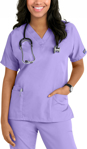 Picture of Cherokee Womens 3-Pocket Dolman V-Neck Scrub Top (CH-4700)