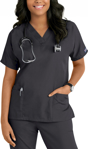 Picture of Cherokee Womens 3-Pocket Dolman V-Neck Scrub Top (CH-4700)