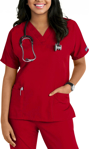 Picture of Cherokee Womens 3-Pocket Dolman V-Neck Scrub Top (CH-4700)