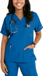 Picture of Cherokee Womens 3-Pocket Dolman V-Neck Scrub Top (CH-4700)