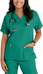 Picture of Cherokee Womens 3-Pocket Dolman V-Neck Scrub Top (CH-4700)