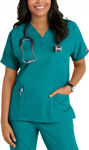 Picture of Cherokee Womens 3-Pocket Dolman V-Neck Scrub Top (CH-4700)