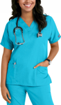 Picture of Cherokee Womens 3-Pocket Dolman V-Neck Scrub Top (CH-4700)