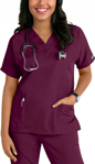 Picture of Cherokee Womens 3-Pocket Dolman V-Neck Scrub Top (CH-4700)