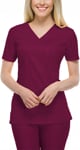 Picture of Cherokee Womens Mock Wrap Princess Seam Solid Scrub Top (CH-4728)