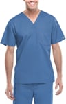 Picture of Cherokee Mens V-Neck Chest Pocket Solid Scrub Top (CH-4743)