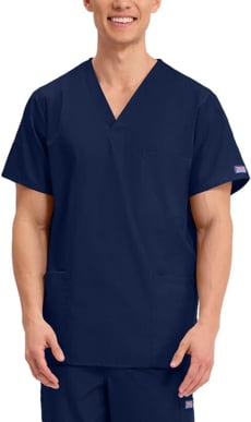 Picture of Cherokee Unisex V-Neck 3-Pocket Scrub Top (CH-4876)